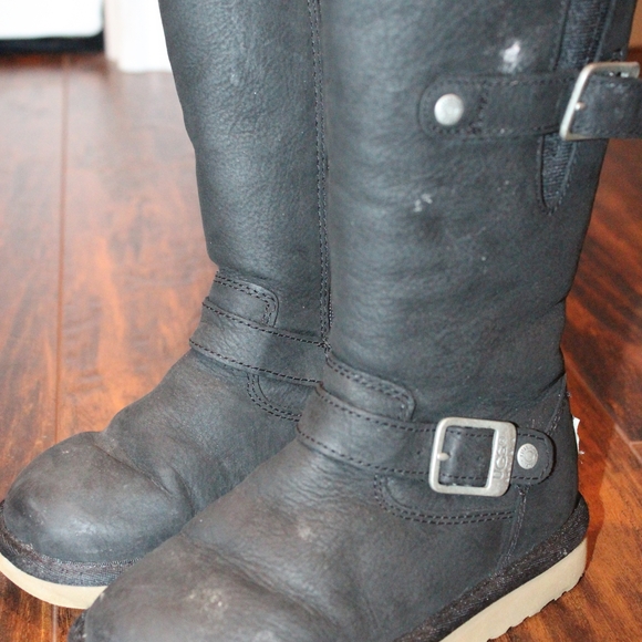 UGG Black Lined Boots Size 11 - Picture 2 of 4